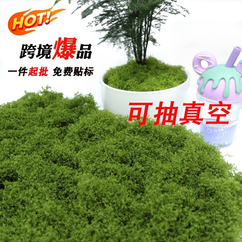 Artificial Moss Lawn Fake Moss for Miniature Landscape Potted Plant Decoration Silk-Like Moss