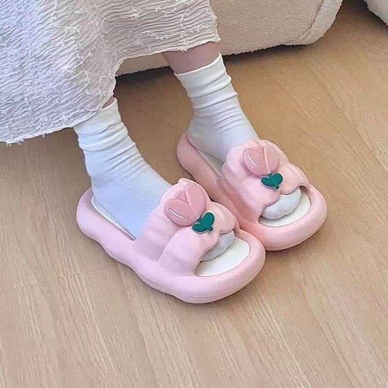 Tulip Slippers for Women, Premium Home Slippers, Fairy Style, Sweet Summer, Internet Celebrity, Non-Slip, Cloud-Like Comfort Sandals