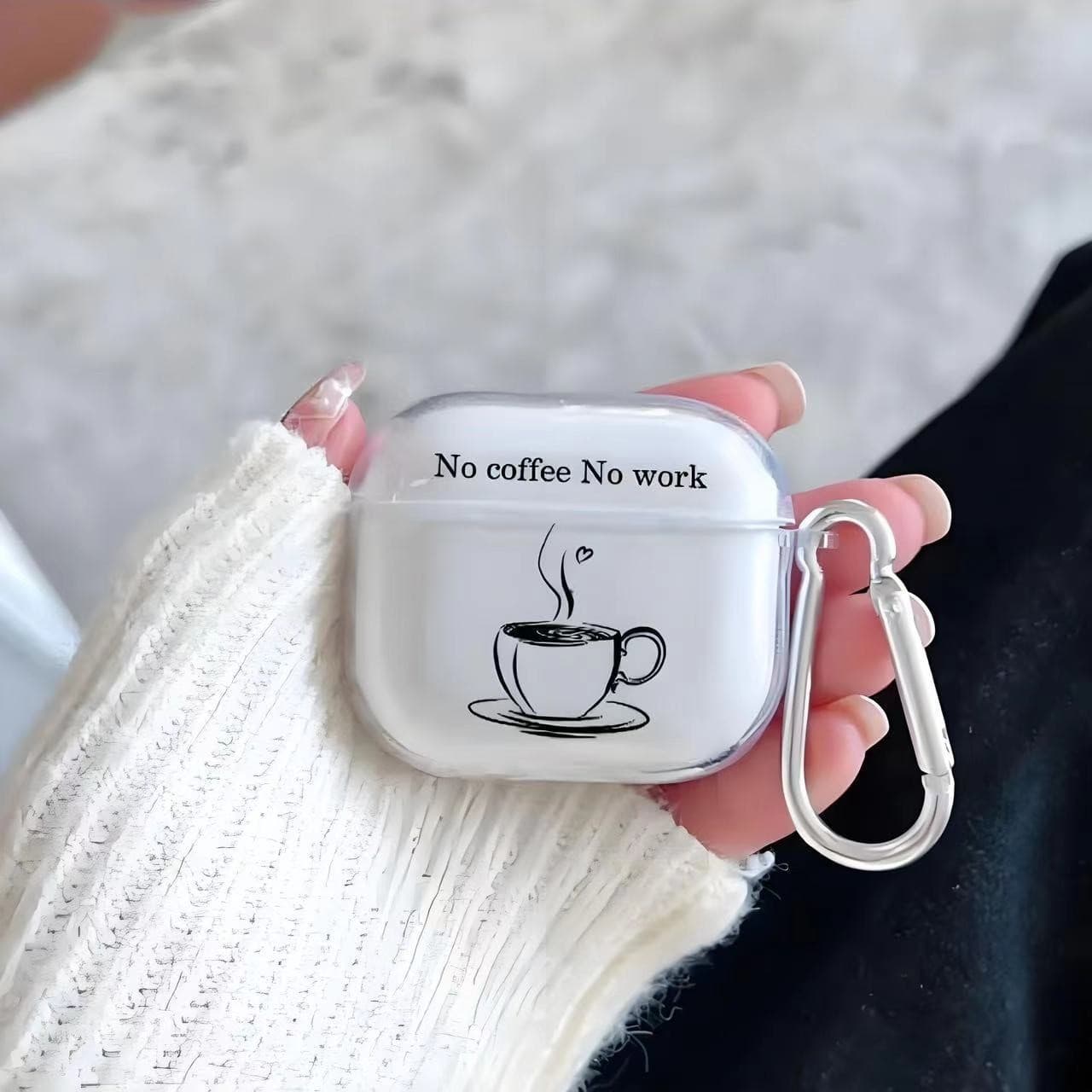 New Transparent Coffee Cup Style Case for AirPods 4th Generation Apple Bluetooth Earbuds, Clear Soft Shell for 3rd Gen