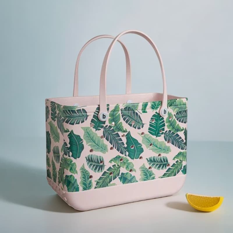 Hole Beach Bag Storage Bag Handbag Women's New European and American Style EVA Beach Large Bag Printed Basket Pet Bag