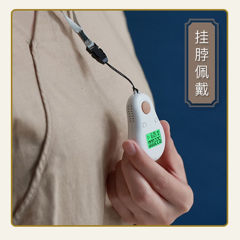 Yixin Small Gourd Necklace Glow-in-the-Dark Automatic Counter Electronic Display with Time Anti-Reset Portable Tally
