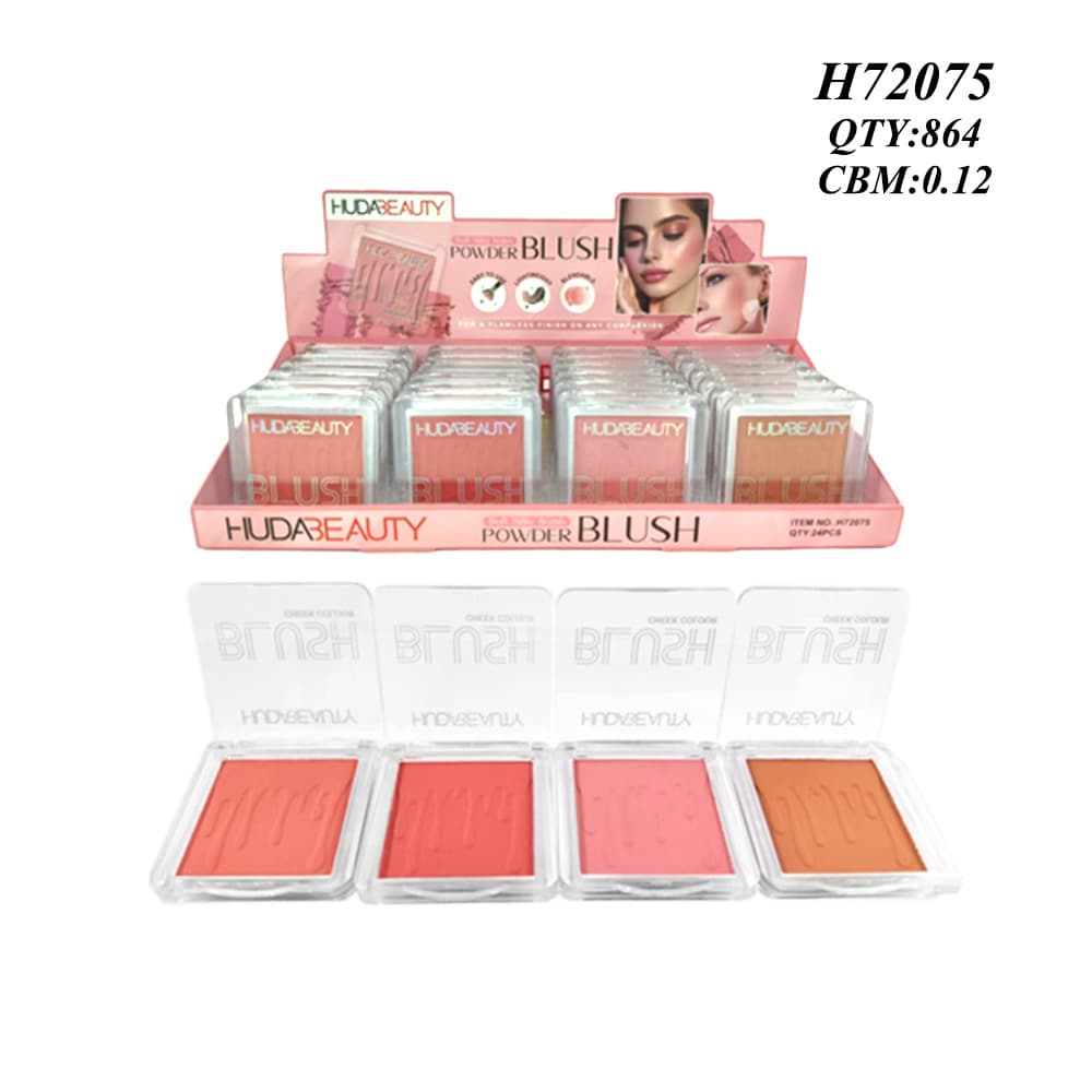 Huda Beauty Blush blends into a youthful, girly look. The powder is dense, does not fly away, and is long-lasting.