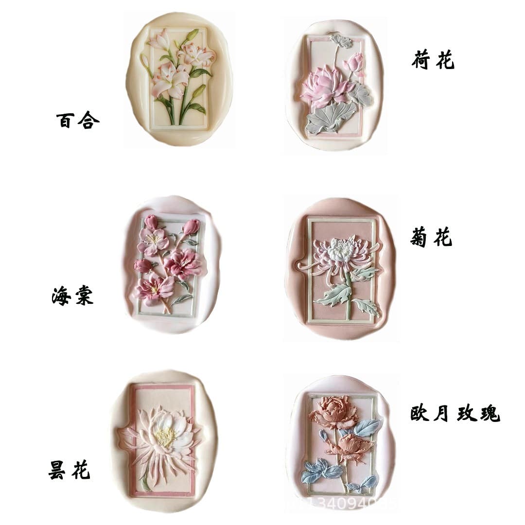 Rose Wax Seal Stamps Multi-Style Series Source Manufacturer Wholesale Envelope Sealing Zinc Alloy Universal Wax Seal Heads