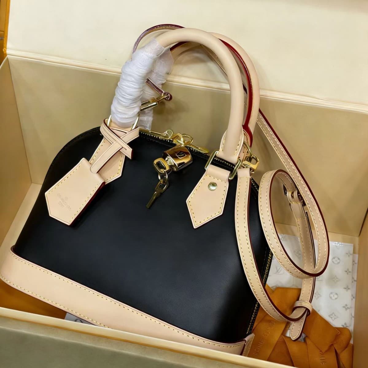 Guangzhou cross-border foreign trade classic presbyopic shell bag Alma BB genuine leather versatile portable shoulder crossbody women's bag