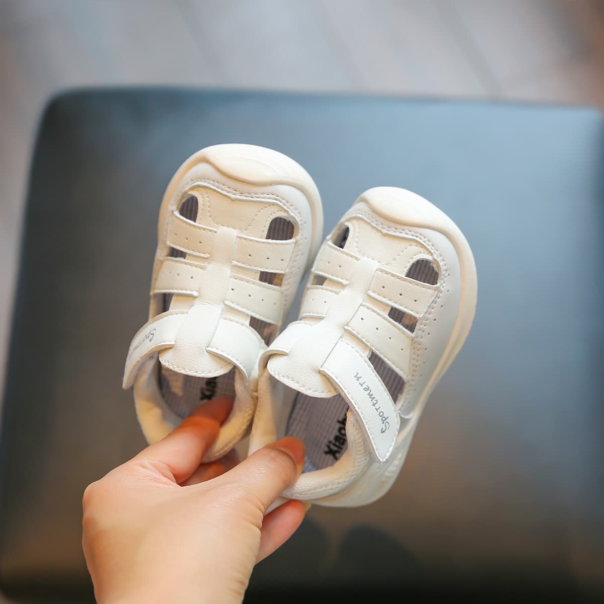 Baby Walking Sandals Summer Infant Soft Sole Functional Shoes 1-2 Years Toddler Closed Toe Boys Breathable Girls Shoes