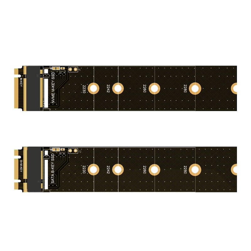 M.2 NVME/PCIE/NGFF channel KEY-M solid state drive adapter board expansion card protection board test board