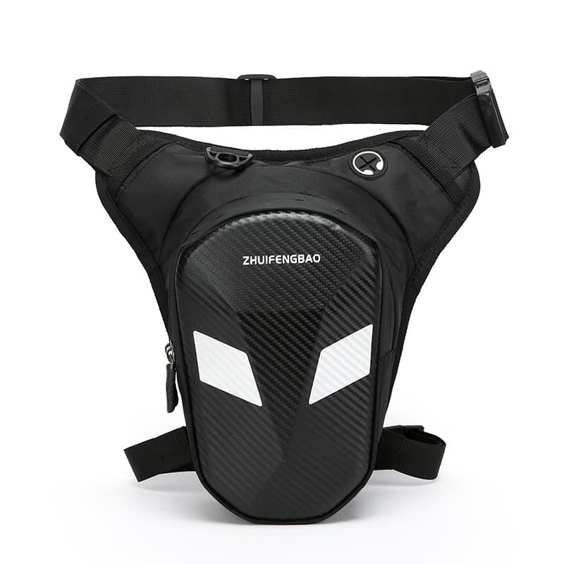 Motorcycle Leg Bag, Waterproof Reflective Rider Bag for Men and Women, Outdoor Sports Crossbody Waist Pack
