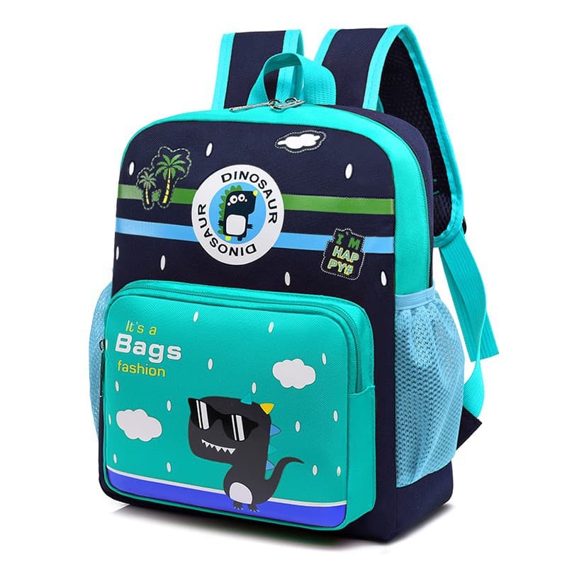 2021 New Cute Dinosaur Children's Backpack, Korean Trendy for Boys and Girls, Elementary School Animal Cartoon Dual-Shoulder Bag