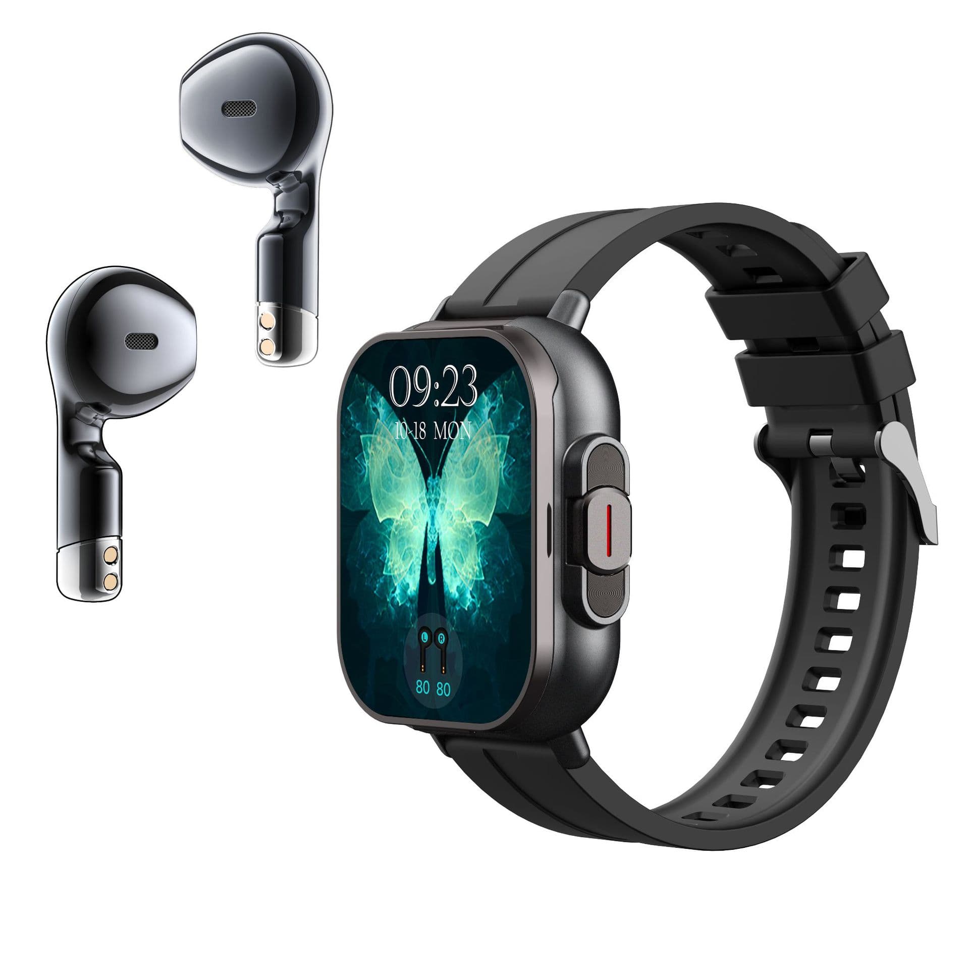 New D8 Bluetooth Headset Call Smart Watch 2-in-1 TWS Heart Rate Blood Oxygen Multi-Sports Health Heylink