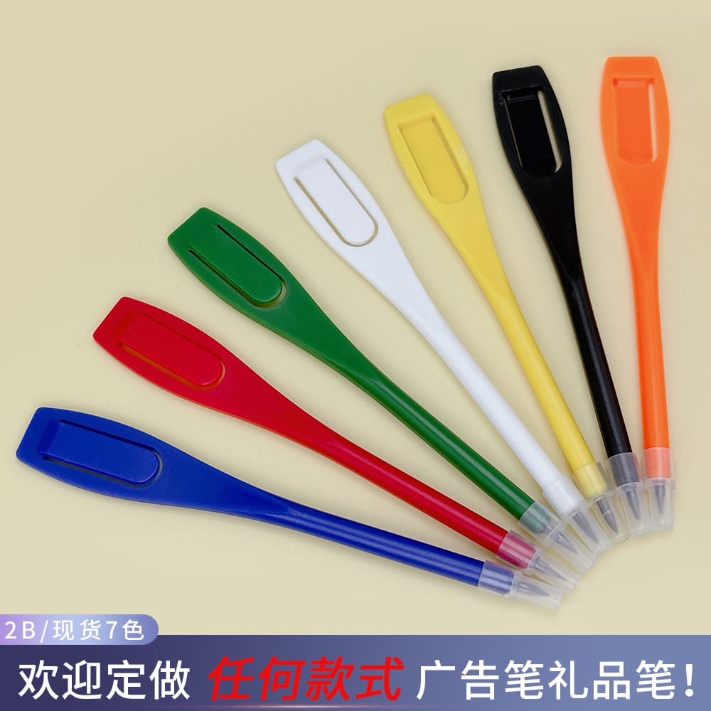 Large stock of plastic golf score pencils for hotels, bookmarks, short and exquisite, customizable with LOGO