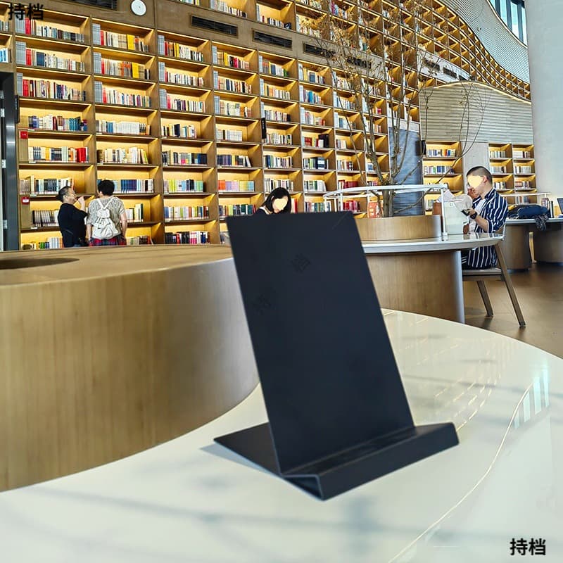 Library desktop metal book stand simple and creative iron art display display props book book stands by the book