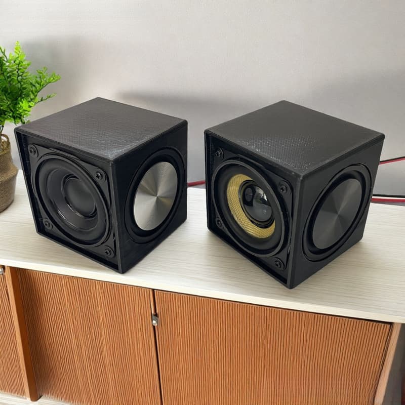 2-Inch Subwoofer Dual Diaphragm Passive Speaker 4 Ohm 15W High Power Outdoor Speaker for Electric Vehicle Modification and Other Uses