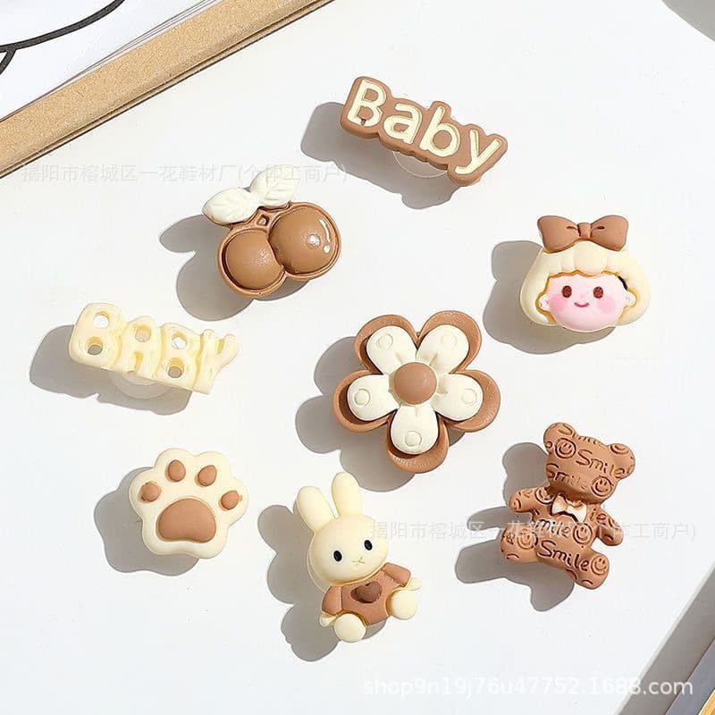 DIY Cartoon Shoe Charms for Clog Shoes, Decorative Buckle Accessories, Removable