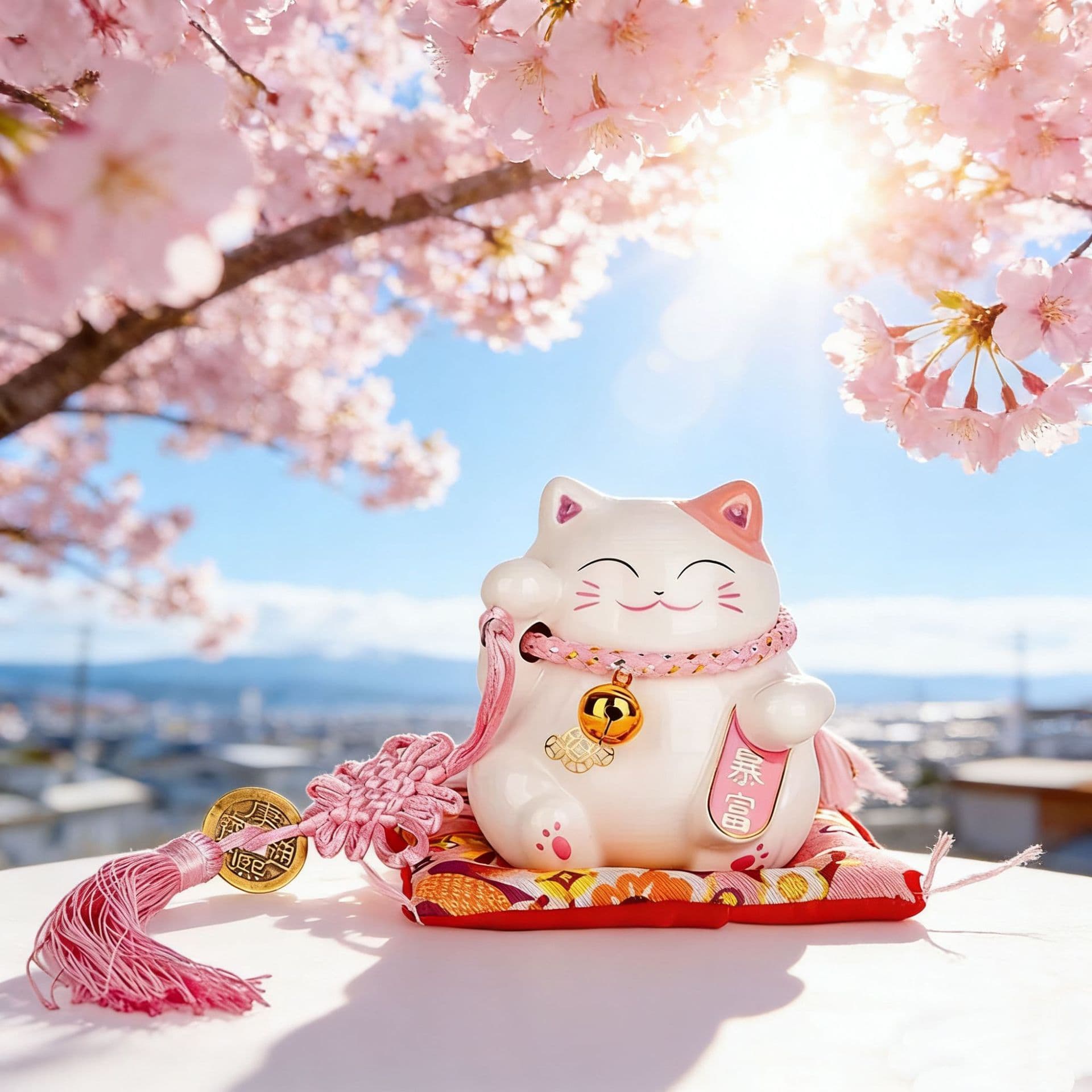 Lemiao Ceramic Lucky Cat Ornament Front Desk Cashier Creative Birthday Gift Opening Restaurant Ornament Opening Gift