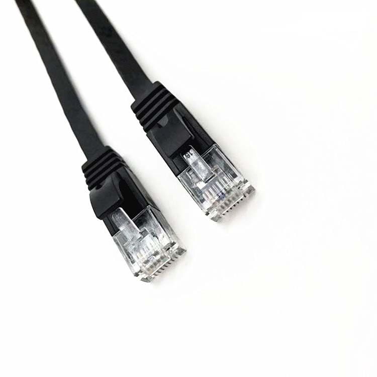 Cat6 Flat Ethernet Cable 1.5m Black 32AWG