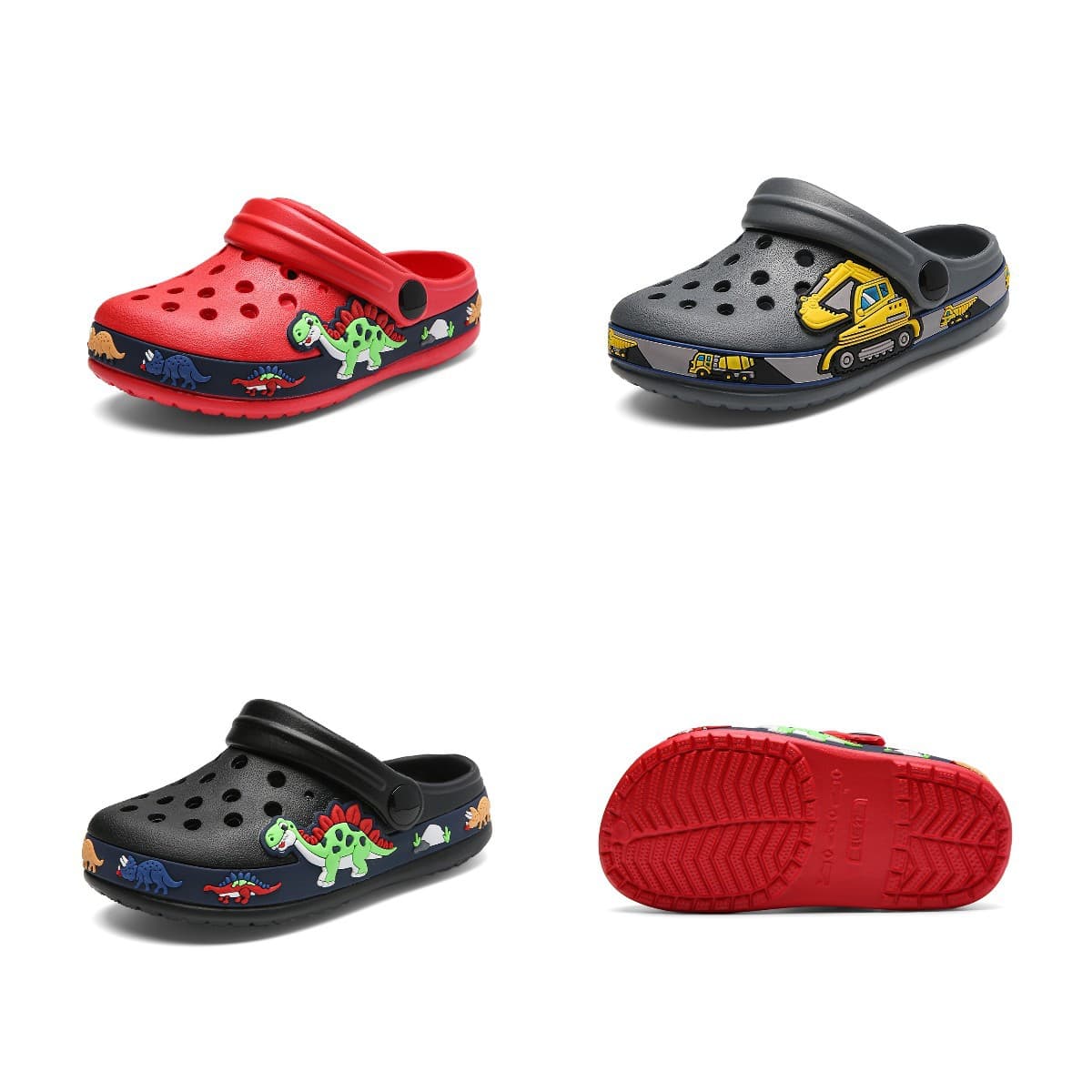 Children's Perforated Shoes Wholesale Boys and Girls Summer Beach Slippers Soft Sole Breathable Parent-Child Sandals Durable Breathable Comfortable
