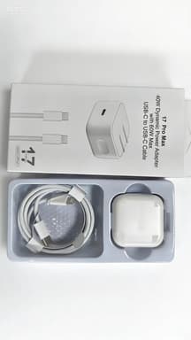 PD 40W Charger for Apple iPhone 17 Series, Original Fast Charging 17 OEM KC Certified Head, GaN