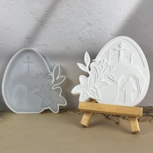 X1529 Resurrection Figurine Decorative Cement Plaster Mold DIY Silicone Mold
