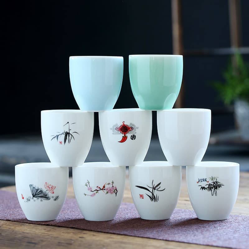 Ceramic Small Personal Wine Glass Baijiu Cup Home Use 100ml Er Liang Liquor Cup