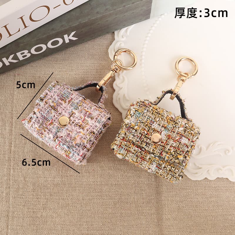 European and American Fashion Chanel-Style Luxury Mini Bag Keychain Pendant Coin Purse Backpack Storage Bag Decoration