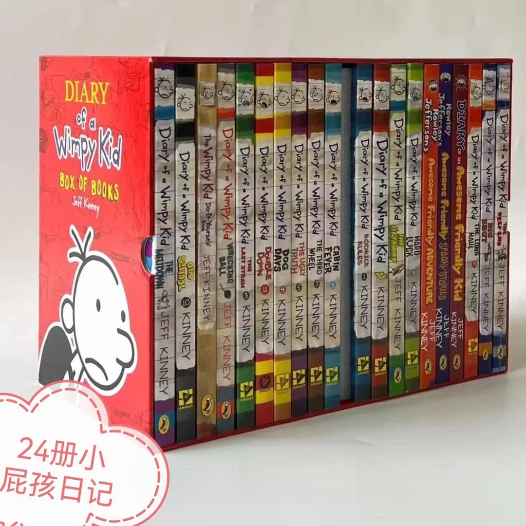 Diary of a Wimpy Kid Books 1-25 English Novel Story Picture Book Set