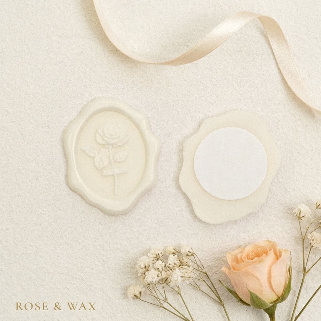 Wax Seal Stamp Rose Wax Label Sticker Envelope Seal Invitation Envelope Wedding Wax Seal Stamp