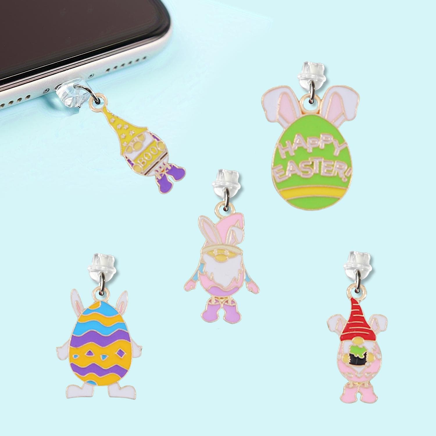 Amazon Cartoon Easter Egg Alloy Oil Drop Phone Dust Plug Etsy Portable Pendant Cute Tail Plug