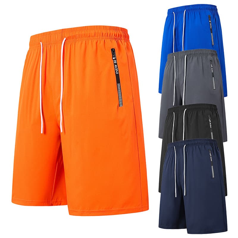 Cross-border European Size Floral Zipper Men's Shorts 2026 New Summer Hot-Selling Quick-Dry 5-Inch Shorts Men's Beach Shorts