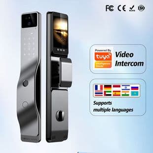 Fully Automatic Smart Lock Fingerprint Lock with Surveillance Camera, Electronic Password Door Lock, Home Security Door, Factory Direct