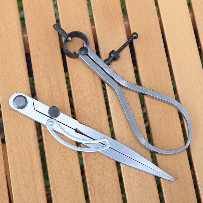 Leather spacing gauge edge presser compass diy leather goods marking gauge cobbler crimper groover adjustable spacing device