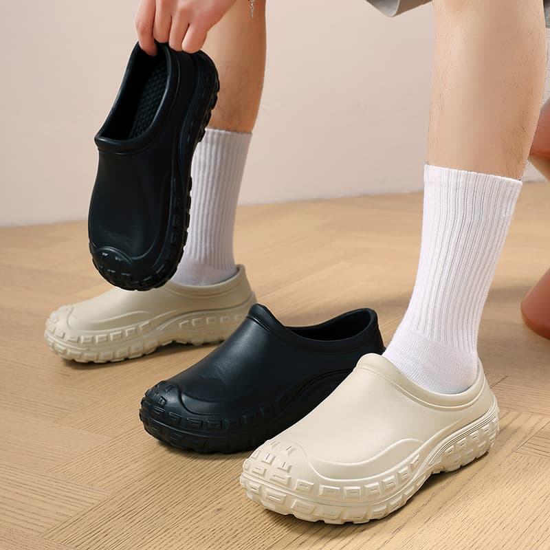 Cross-border 2025 New Chef Shoes Non-slip Single Size Kitchen Shoes Garden Work Safety Waterproof Work Shoes Men Women Wholesale