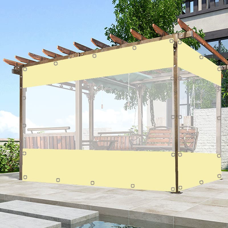 Fully transparent plastic sheet for courtyard wind and rain enclosure, factory direct shipping for Amazon international cross-border supply.