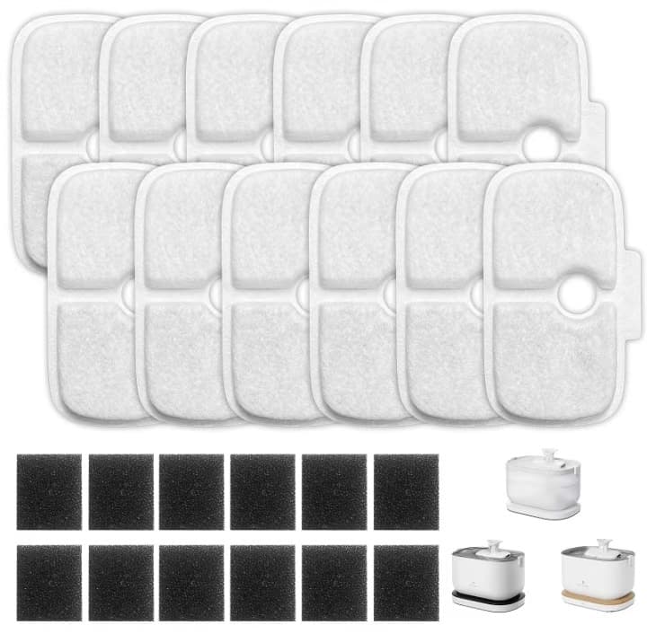 Amazon Hot Selling Pet Water Fountain Filter Cat Fountain Replacement Filter Activated Carbon Filter Cotton Smart