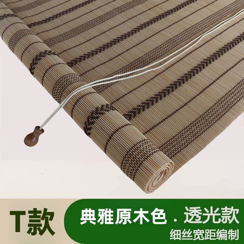 Bamboo Roller Blind for Home Balcony Sun Shade, Bamboo Roller Blind for Tea Room Partition, Bamboo Roller Blind for Hotel, Restaurant, Dining Room, Liftable Bamboo Curtain