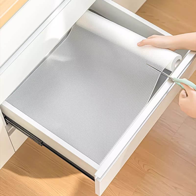 Drawer Liners, Moisture-Proof Pads for Cabinets and Wardrobes, Kitchen Cabinets, Shoe Cabinets, Mold-Proof and Oil-Proof, Cuttable Drawer Liners Without Adhesive