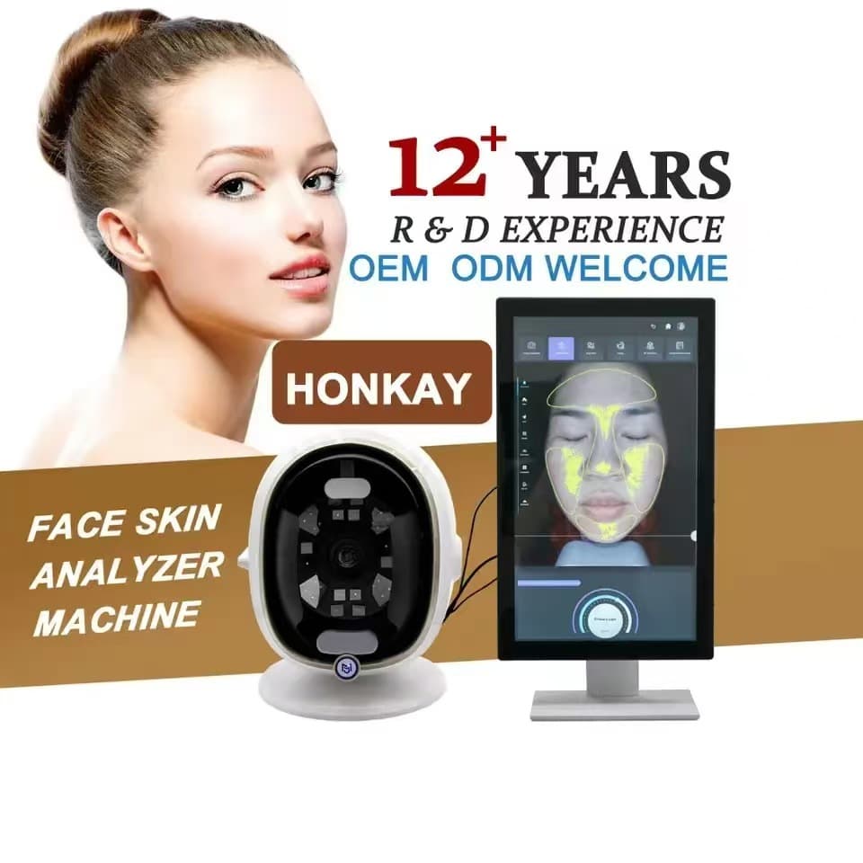 Eight-Spectrum Skin Analyzer Magic Mirror Facial Analysis with AI for Intelligent Skin Detection in Beauty Salons