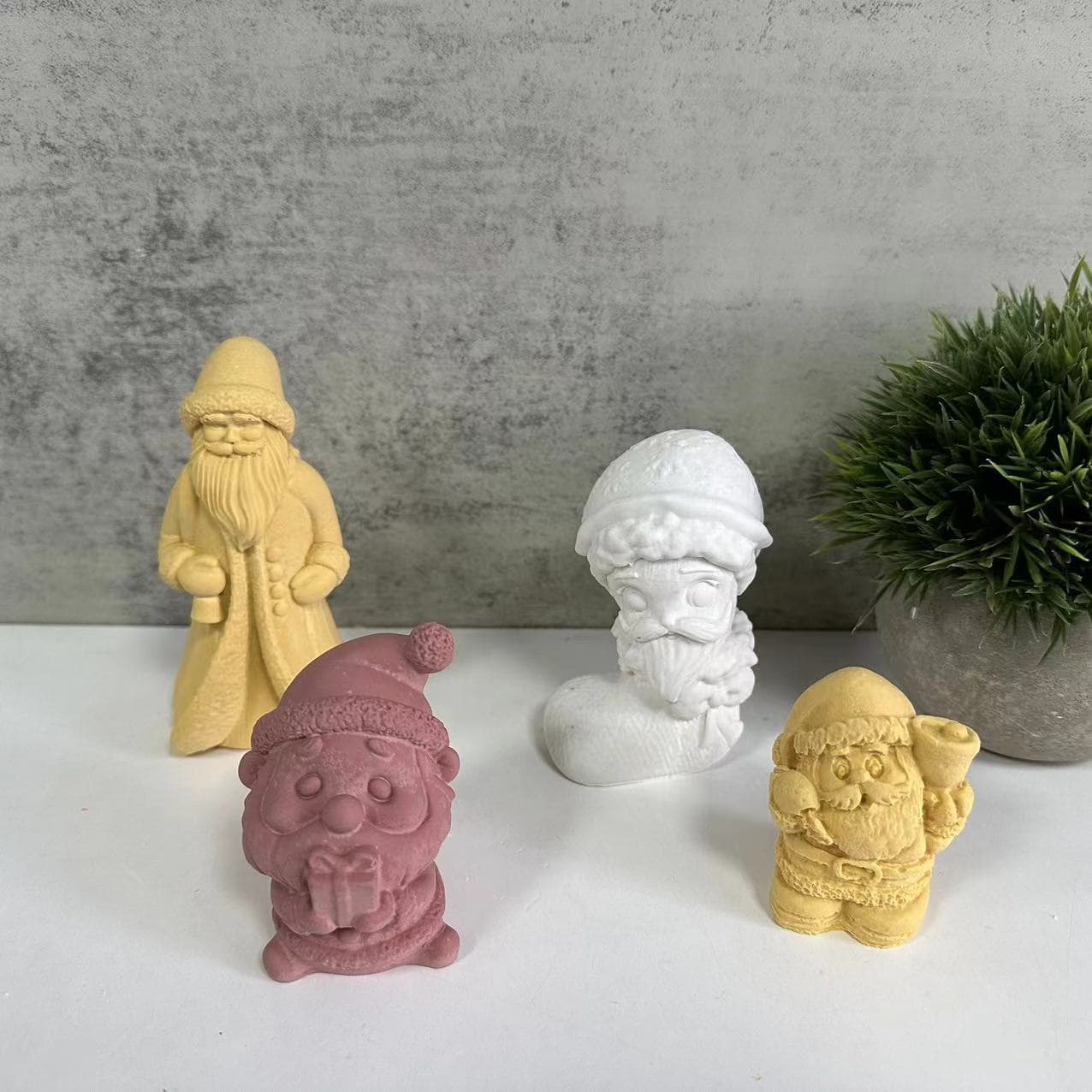 Santa Claus Sock Santa Ornament Plaster Mold Christmas Series Scented Candle Mold