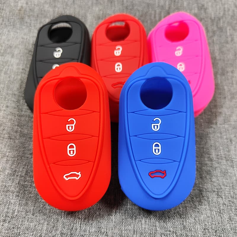 Silicone Key Cover for Fiat Bravo Alfa Romeo Toyota Alphard Remote Control Protector