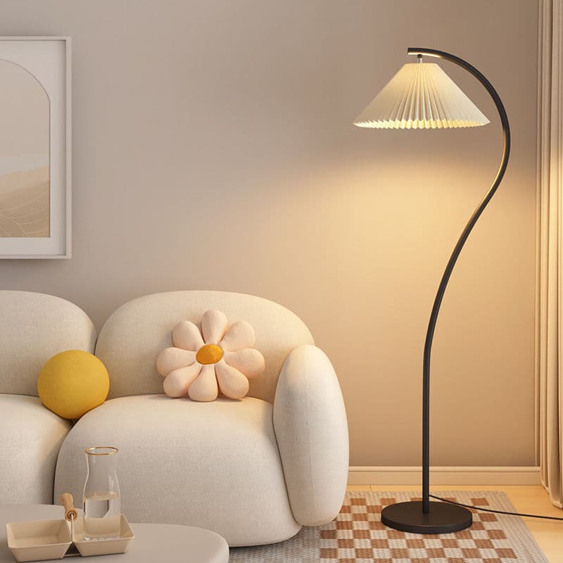 High-Aesthetic Floor Lamp for Living Room Decoration, Cream Style Fishing Lamp, Fashionable Internet-famous Bedside Lamp for Bedrooms