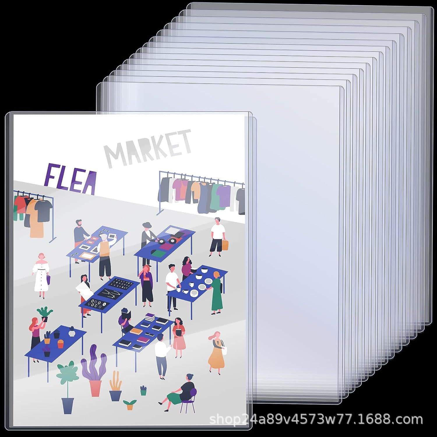 Foreign trade thickened transparent hard plastic sleeve 8.5*11 inch simple photo frame advertising display board, international A4 certificate card holder