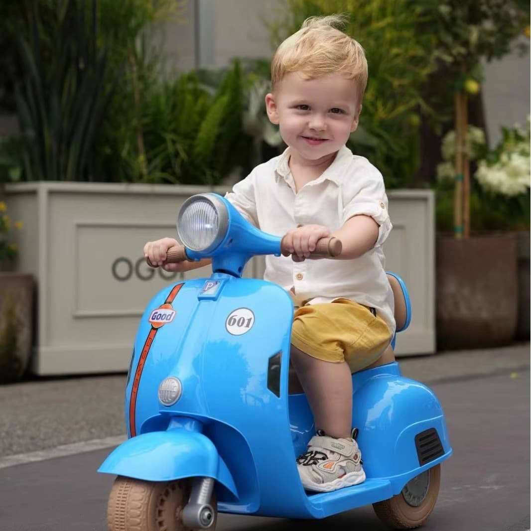 New Large Kids Electric Motorcycle for Ages 3-10, Rechargeable Toy Ride-On Two-Wheel Motorcycle