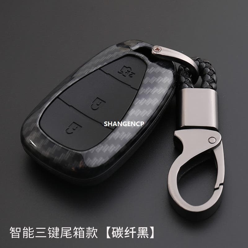 Cross-border Chevrolet Key Case Carbon Fiber Pattern Malibu XL Camaro Key Shell Cruze Buckle Clip Men