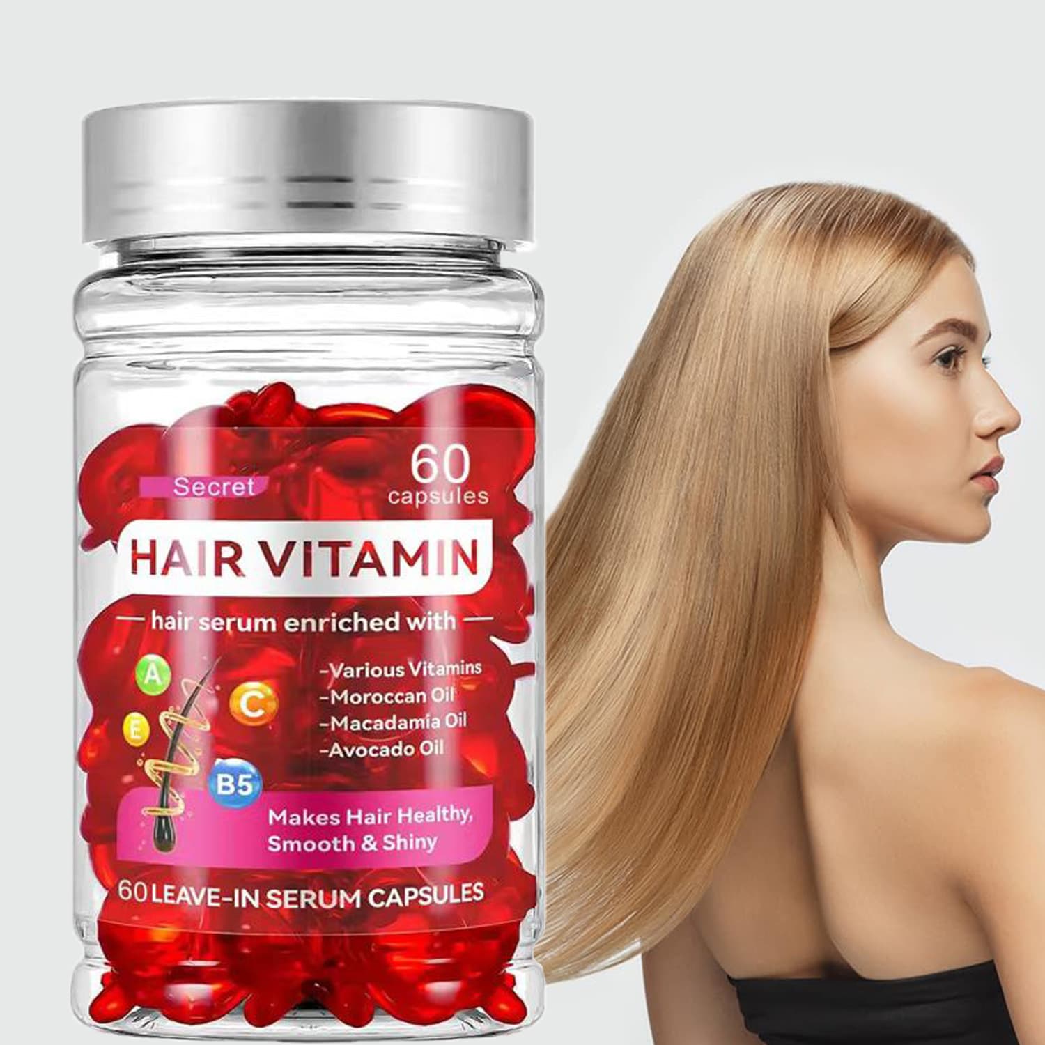 Hair Conditioner Serum Vitamin Hair Repair Capsules Cross-border