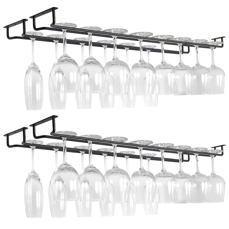 Creative single-piece inverted wine glass rack for kitchens, home wine cabinets, and bars.