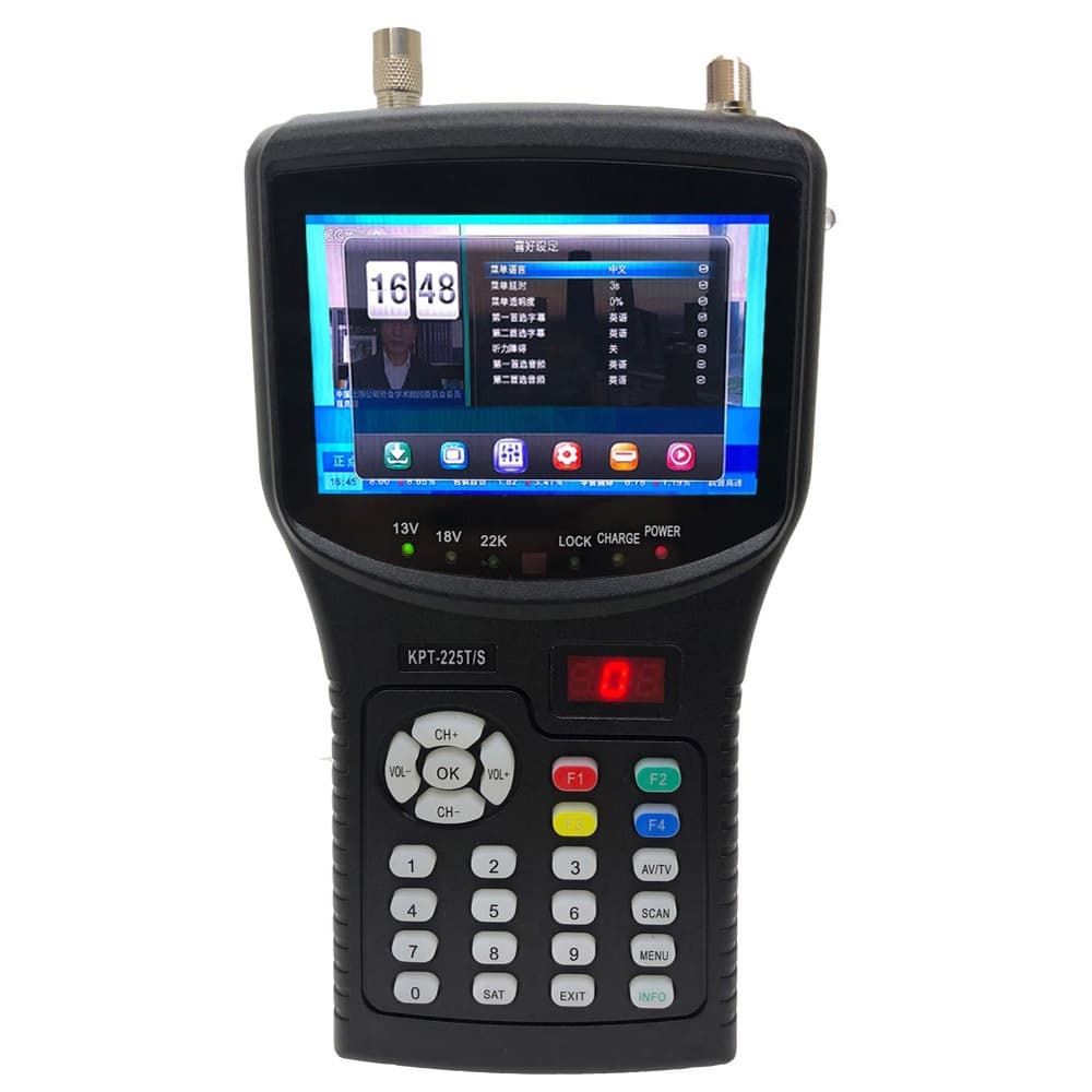4.3-inch Handheld Terrestrial TV Tester * HD Monitor * Satellite Finder 225TS