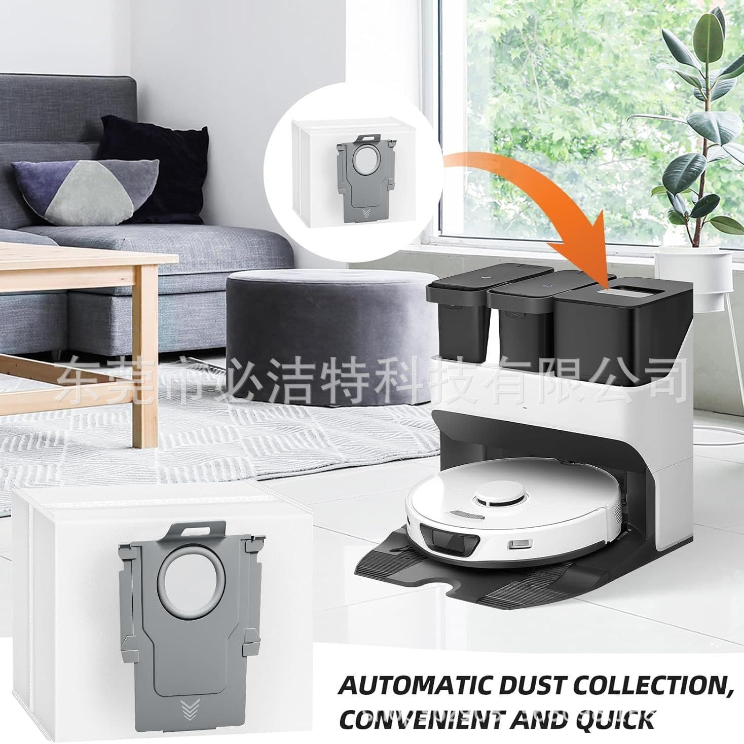 Compatible with Roborock Q7 M5+/L5+, Q10 S5+/X5+/Q5/Q7/S7 Series Robot Vacuum Dust Bag