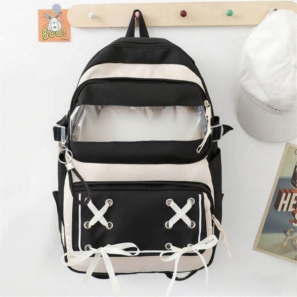 Upgraded Waterproof Kolumi Backpack Large Capacity Double Shoulder Bag for Junior High School Girls Oxford Cloth Breathable Anti-Wear