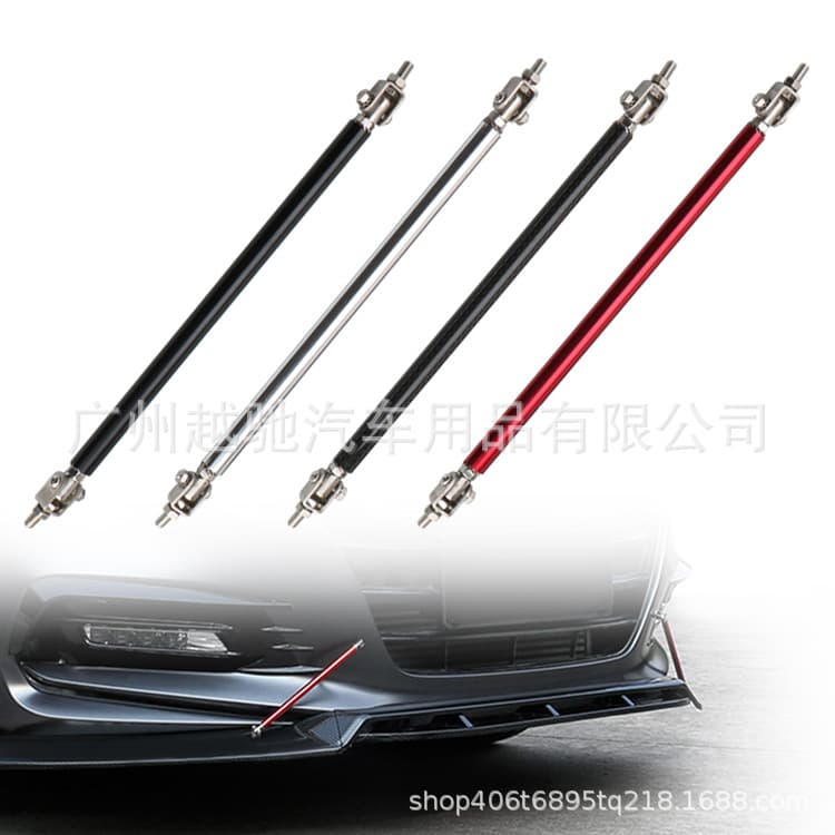 Universal Car Modification Bumper Rod Front Rear Bumper Decoration Rod Front Lip Fixed Bracket Adjustable