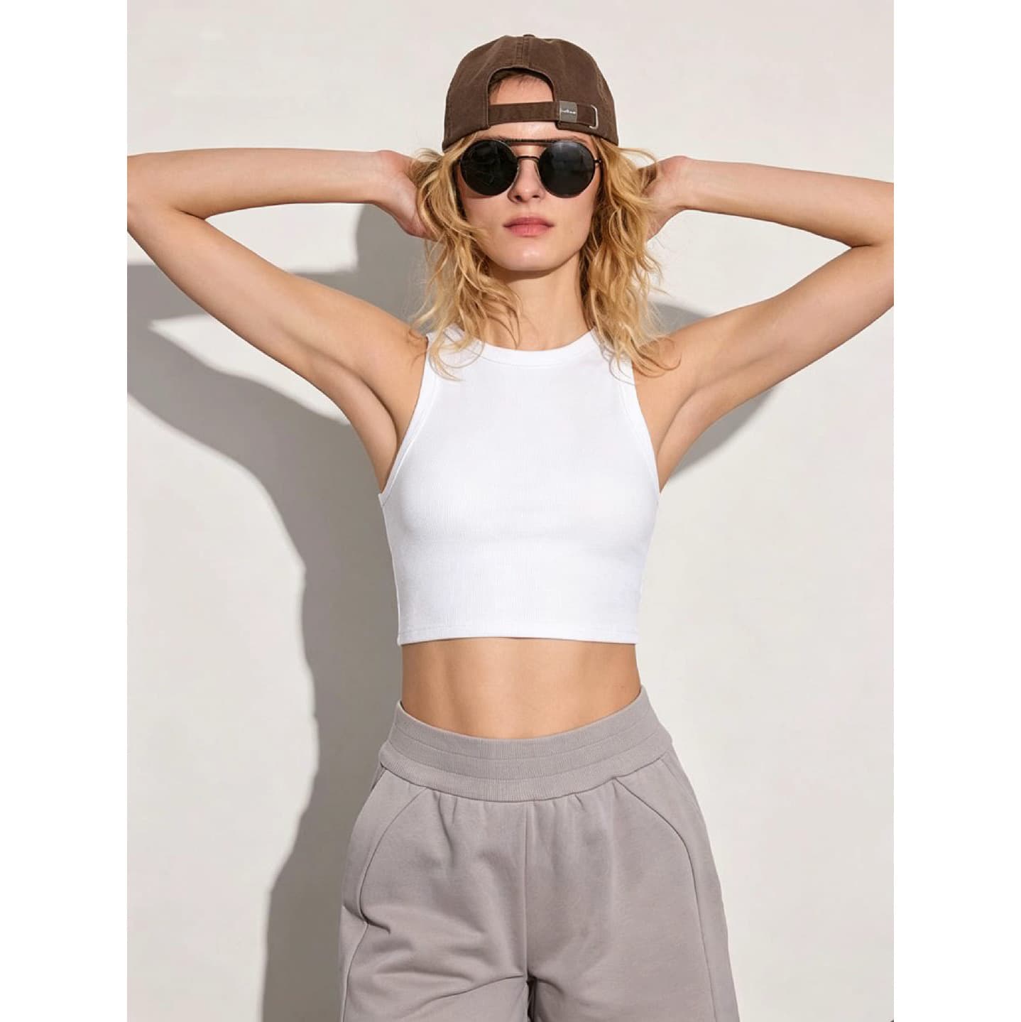 Y2K Amazon EU/US Size Cropped Vest 2026 Summer New Spicy Fashion Women's Short Sleeveless Top