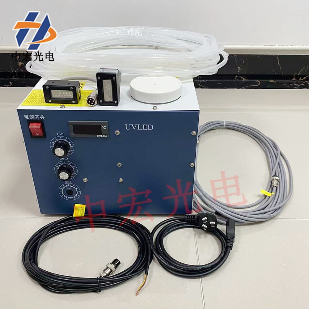 3515 Ricoh UV Flatbed Printer G5/G6 Inline UV Coding Machine LED Blue-Violet Curing Varnish Lamp